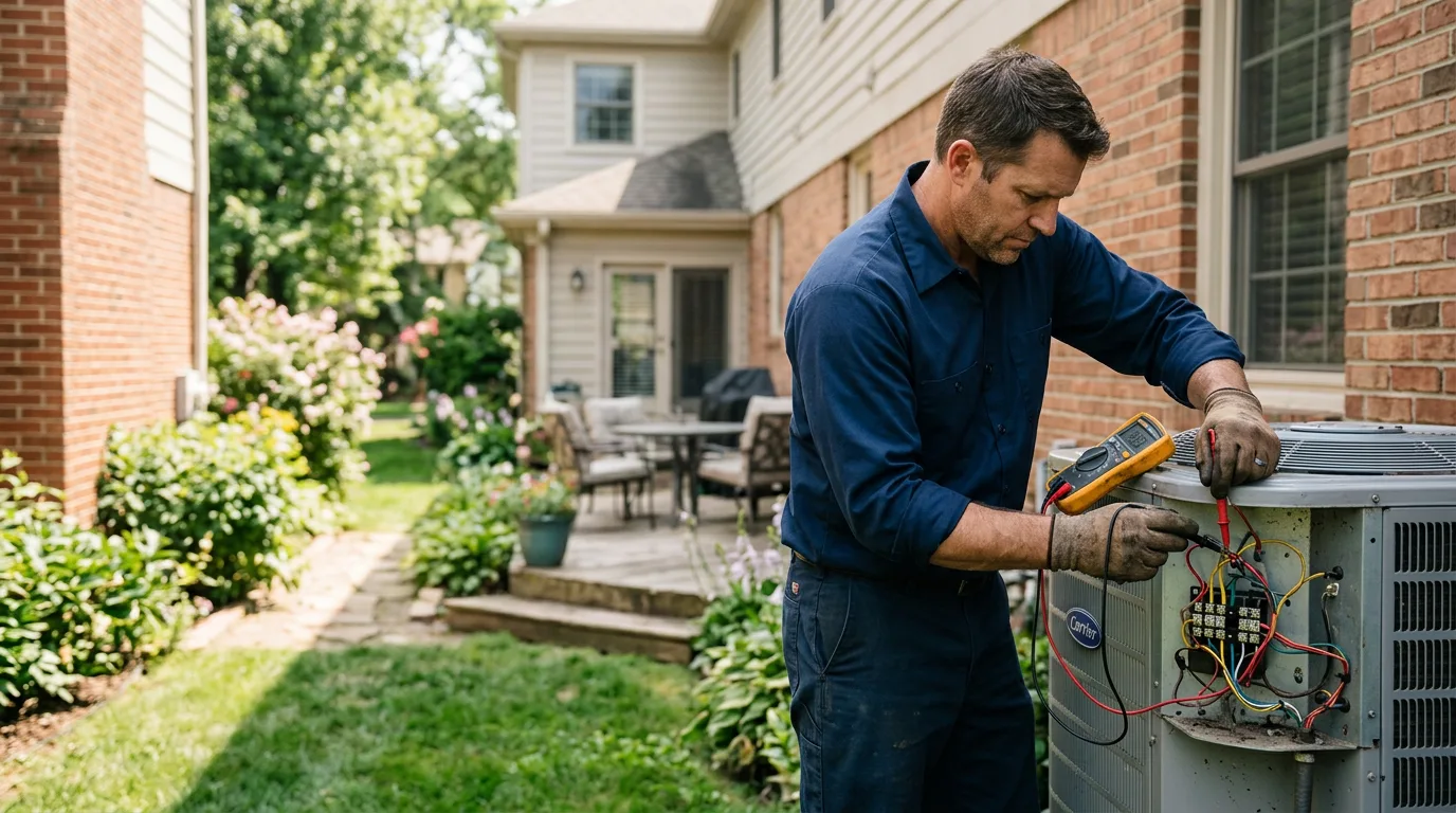 HVAC technician working near Mountain Home, UT
